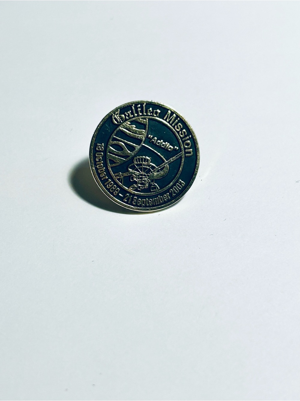 NASA Galilea Mission Addio Commemorative Pin
